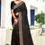 Black Sequin Zari Resham Embellished Art Silk Saree With Matching Blouse Piece