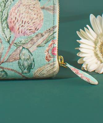Mint aloha printed wallet 2