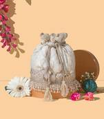 Off white chaand potli bag