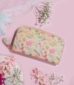 Yellow cynthia floral printed wallet