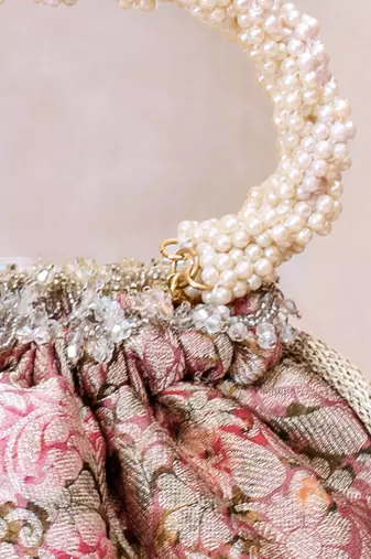 Pink elora pink potli bag