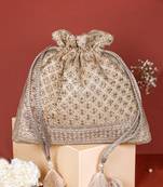 Gold inaya gold potli bag
