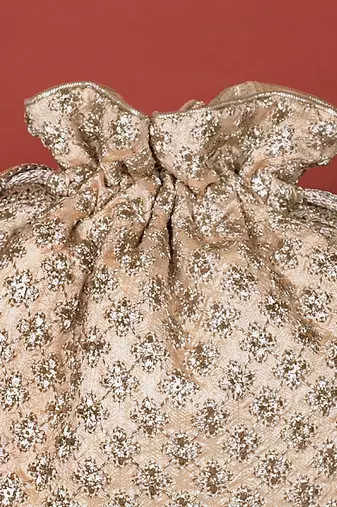 Gold inaya gold potli bag