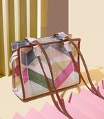 Multicolour prism sling bag