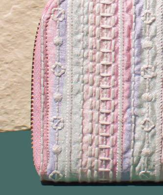 Pastel pink sorbet embroidered wallet 3