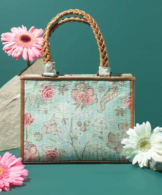 Multi color wallflower printed hand bag 1