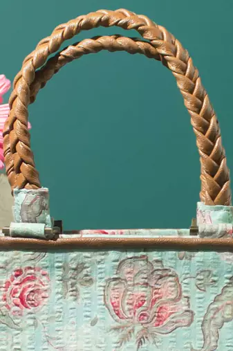Multi color wallflower printed hand bag