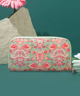Multi color wild bloom wallet 1