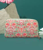 Multi color wild bloom wallet