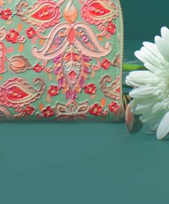 Multi color wild bloom wallet 2