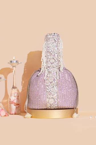 Lilac tara bucket bag