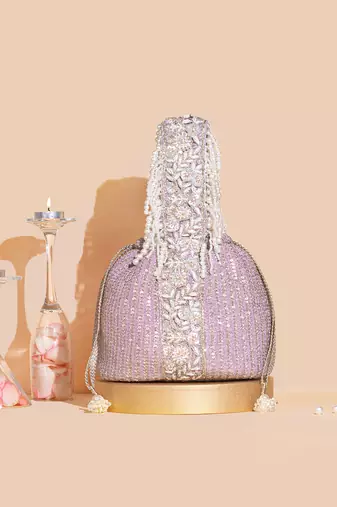 Lilac tara bucket bag
