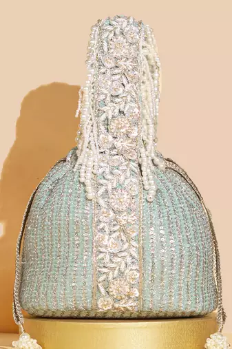 Mint tara bucket bag