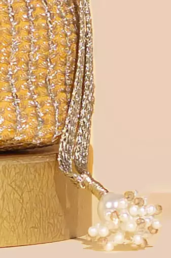 Light orange tara bucket bag