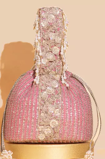 Pink tara bucket bag