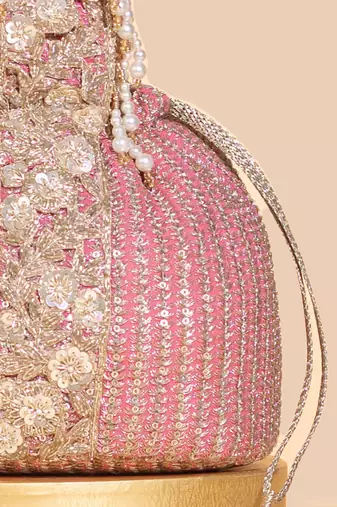 Pink tara bucket bag