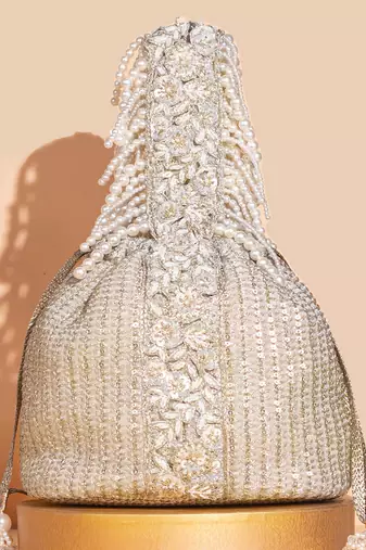 Champagne tara bucket bag