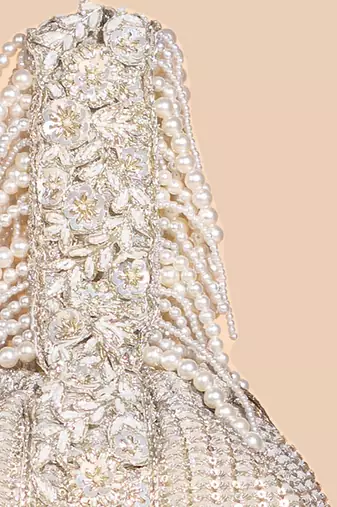 Champagne tara bucket bag