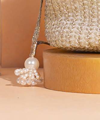Champagne tara bucket bag 5