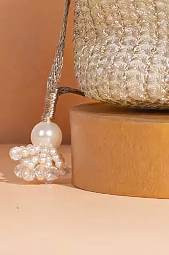 Champagne tara bucket bag