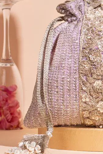 Lilac tara potli  bag