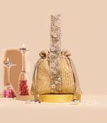 Light orange tara potli bag