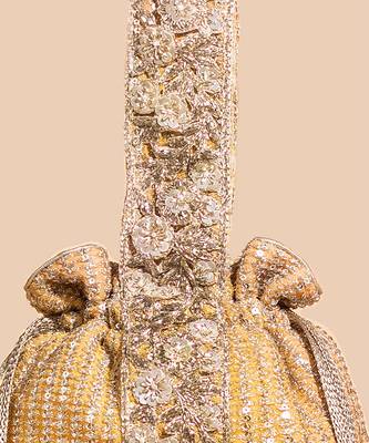 Light orange tara potli bag 3