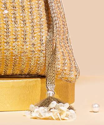 Light orange tara potli bag 5