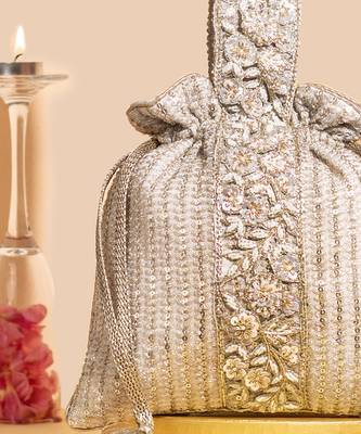Champagne tara potli bag 4