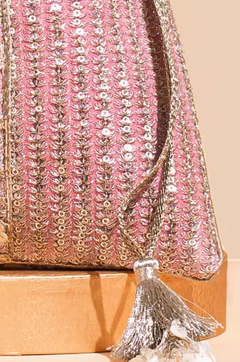 Pink tara potli bag