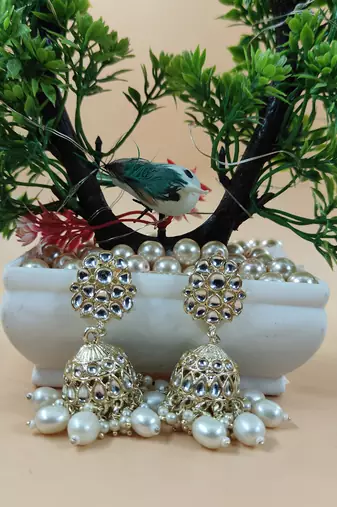   Traditional Jhumki Earrings For Wo  And Girls