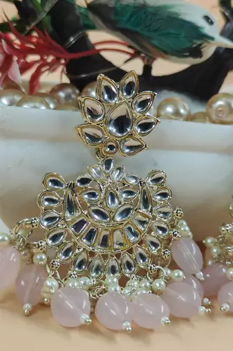   Traditional Chandbali earrings for wo  and girls