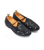 Black glamorous sequin juttis