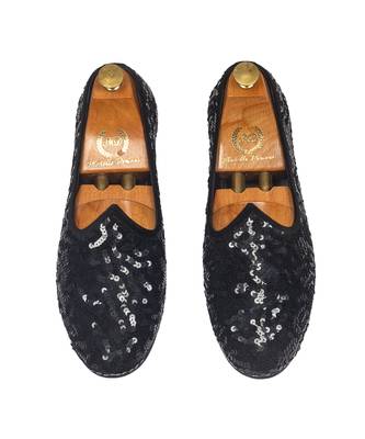 Black glamorous sequin juttis 4
