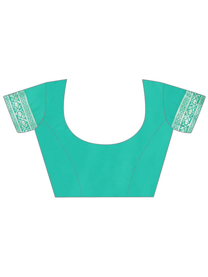 Elora pure soft silk banarasi weaving silk saree (sky blue)