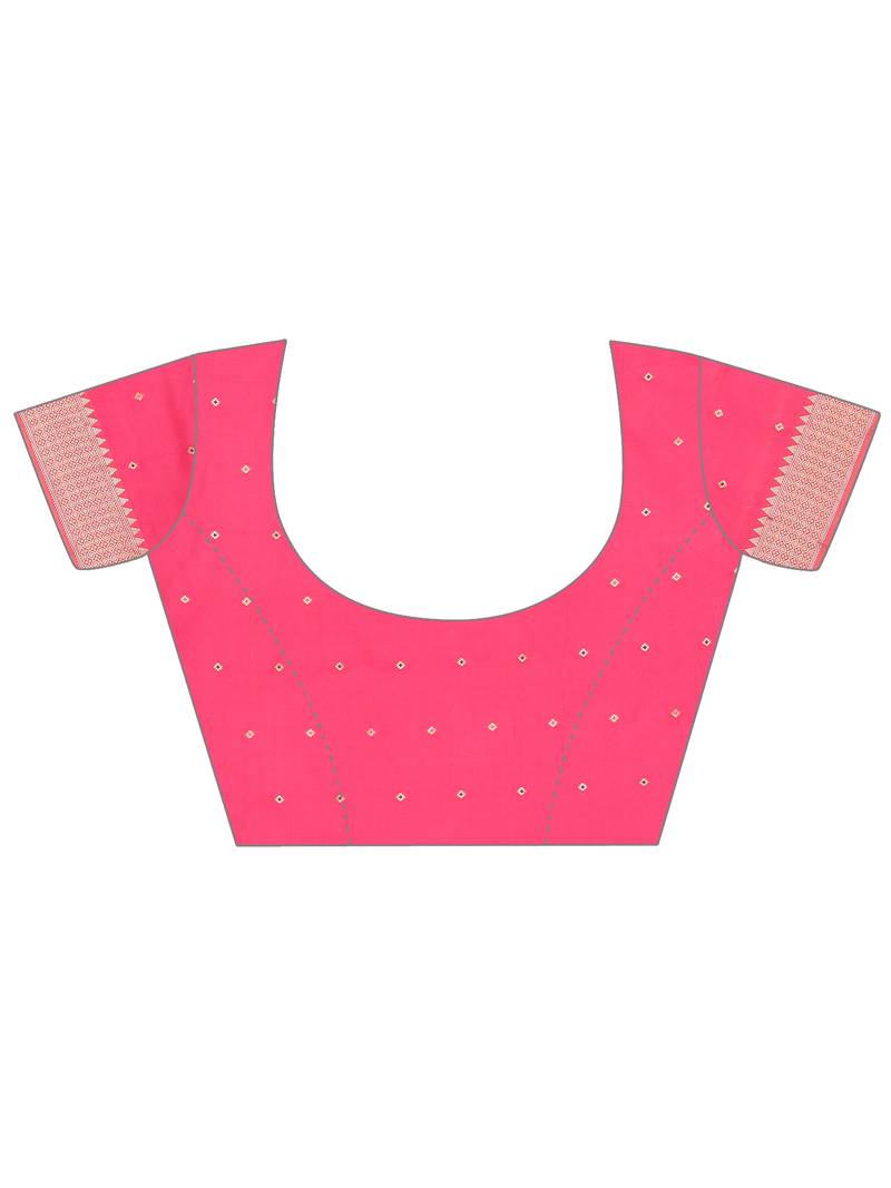 Elora pure linen silk ikat butti zari weaving saree (dusty blue)