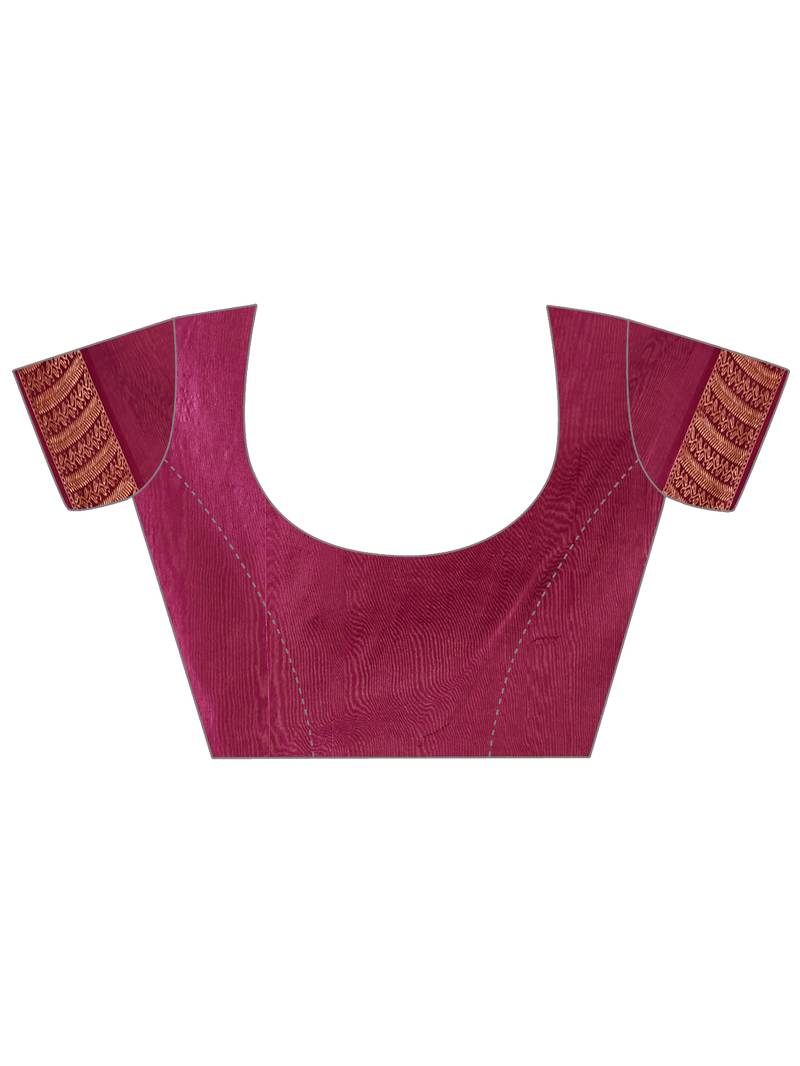 Elora pure cotton silk banarasi weaving saree (peach)