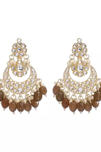   Beautiful Gold Plated Pearl Earrings for Wo  and Girls