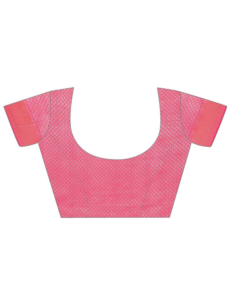 Elora soft silk banarasi woven floral weaving saree (green)