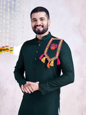 Green rayon embroidery with mirror work wedding function festival navratri party wear diwali straight kurta 2