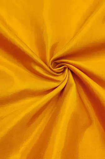 Women's orange thread embrodiery work modal chanderi silk dress material
