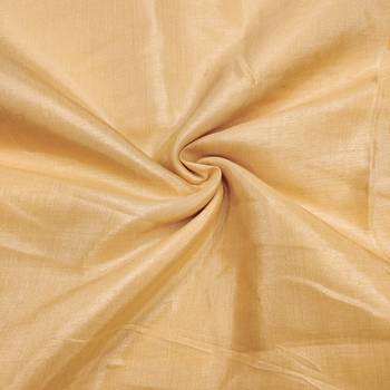 Women's yellow heavy multi thread modal chanderi silk dress material 3