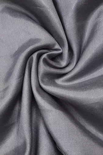 Women's grey heavy neck tie handwork banarasi chanderi silk dress material