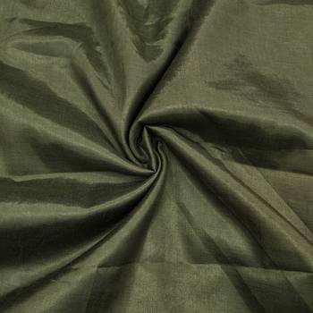 Women's green handwork and border organza jacquard dress material 3