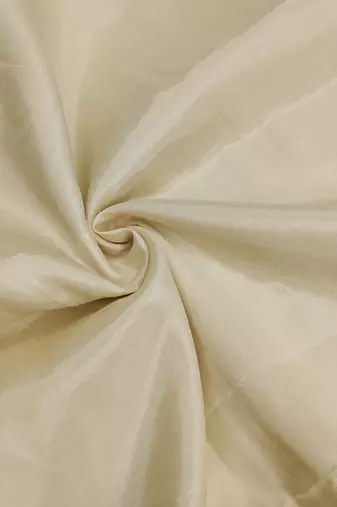 Women's white handwork and border organza jacquard dress material