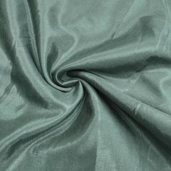 Women's teal unstitched position print embroidery viscos organza dress material  3