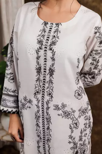  white cotton kurta dupatta pant set