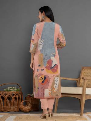  multi pure crepe placement print kurta dupatta set 3