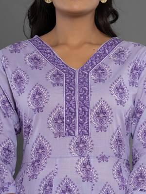  purple cotton ethnic motifs kurta duppta set 4