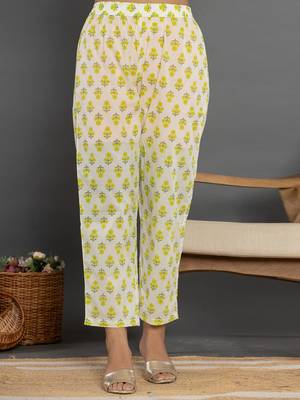 green beads & stones cotton anarkali kurta dupatta pant set 5